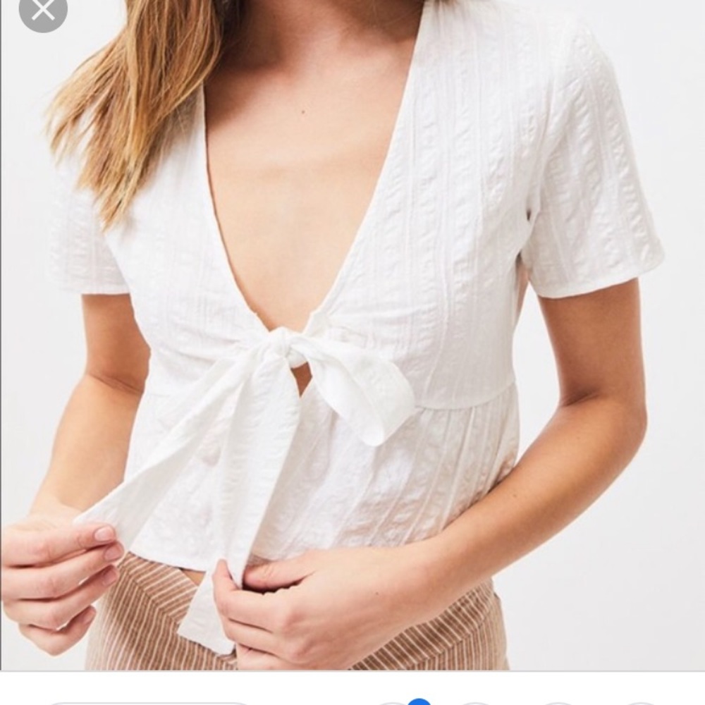 Pacsun Lottie Moss Tie Front Top